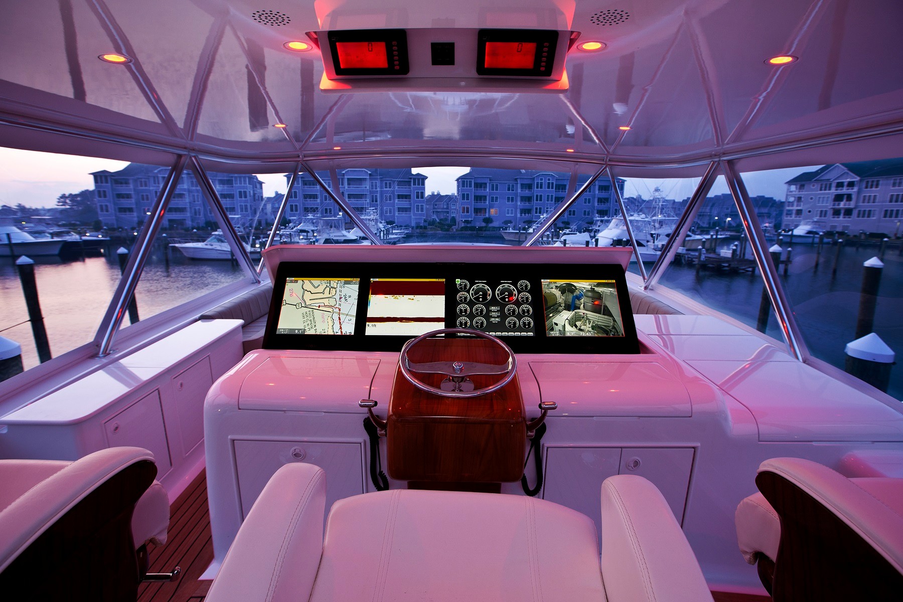 At the helm